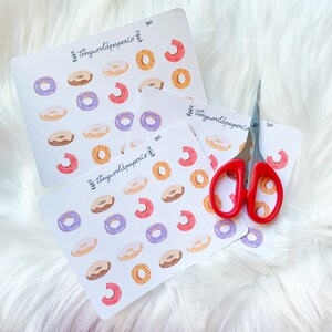 Buy Sweet Treats Stickers 4pcs / Waterproof / Tasty Vinyl Food Stickers for  Scrapbooking, Bullet Journal, Diary / Cake, Pie, Cookie Online in India 