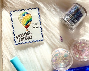 Young Forever BTS Stamp Acrylic Pin - Kpop Pin