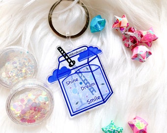 BTS Mikrokosmos | Shine Dream Smile Schlüsselanhänger | BTS Kawaii Kpop Acryl Schlüsselanhänger | BTS Verträumter Charm
