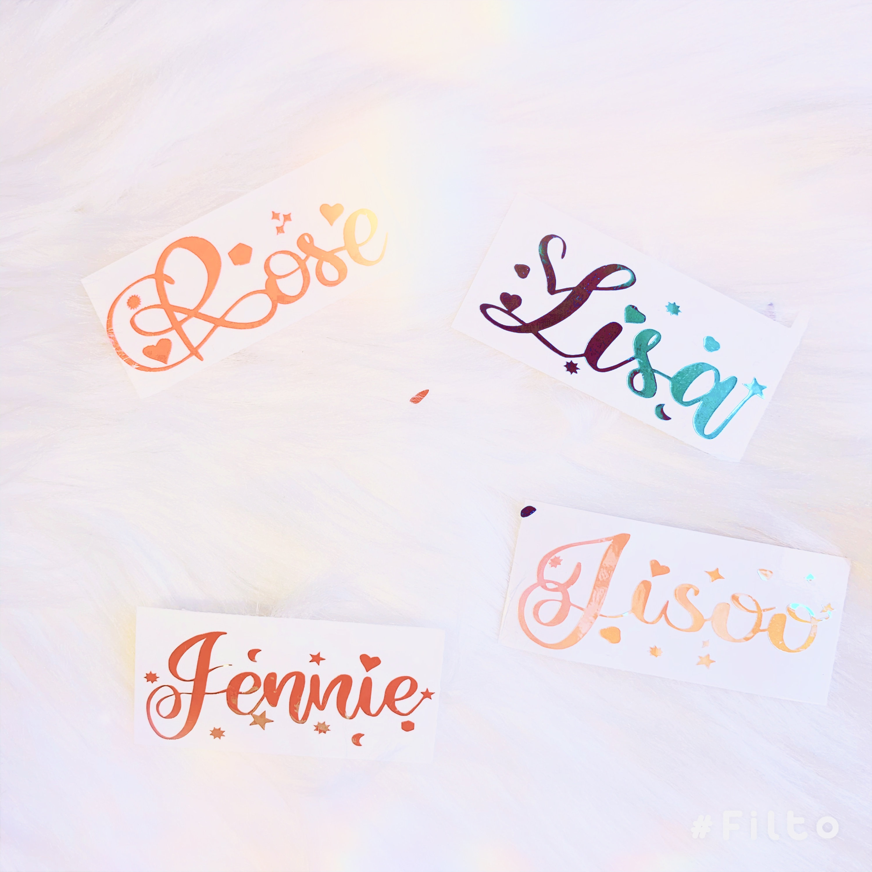 Blackpink Vinyl Stickers for Concert Light Stick - Kpop