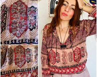 vintage indian gauze blouse