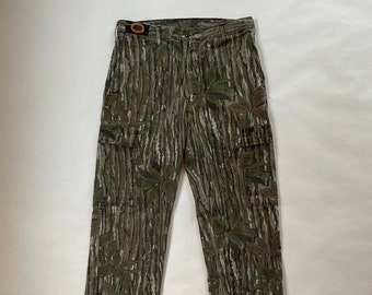 1990’s W34 L32 Red Head Blue Bill Realtree Camo Cargo Trouser Pants