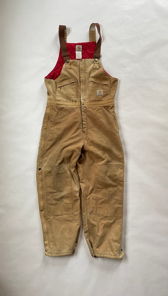 Carhartt lined deals bib overalls