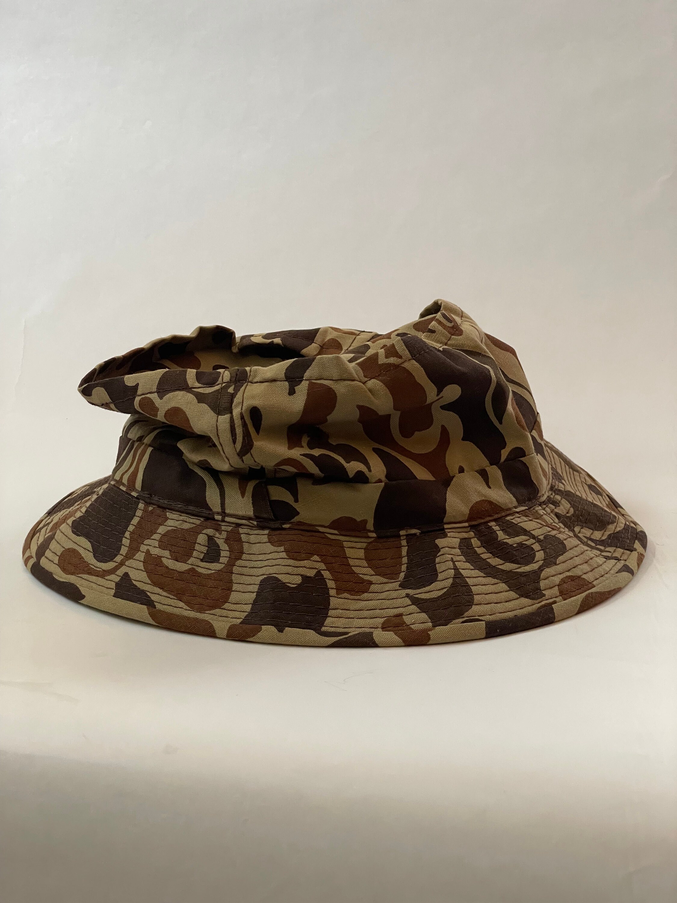 Vintage YR Smokey Bear Bucket Hat Roll Up Graphic Retro Outdoor USA Smokey Bear & Cubs Graphic Hat- Graphic Hat| Angry Minnow  main image 3