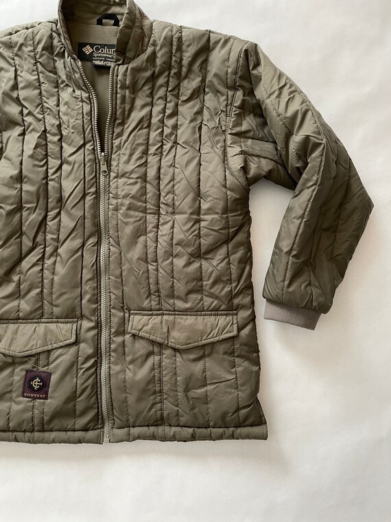 Columbia Convert Army Green Liner Jacket Size Sma… - image 2
