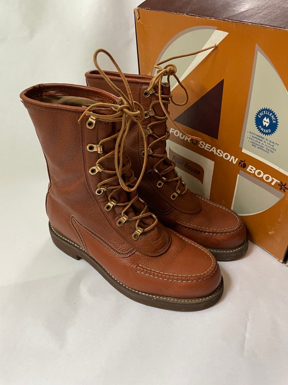 1970’s Montgomery Ward PowrHouse Leather Boots Siz