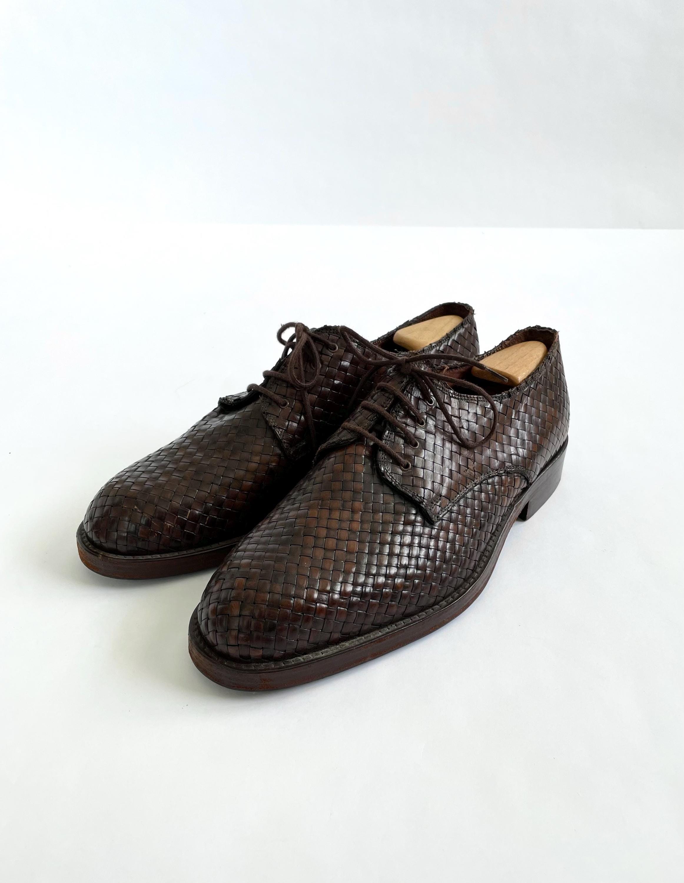 Marc Jacobs Made In Italy Woven Leather Derby Shoes Mens EU 41 US 8 Oxford EUC Men main image 2