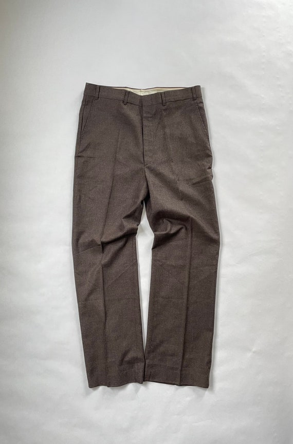 Sears Sportswear Brown Trousers Size 36x31