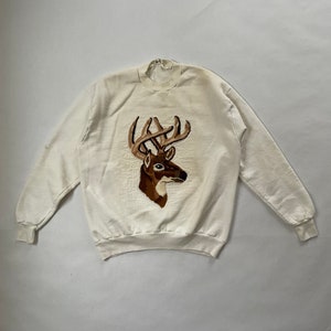 Vintage 1990’s Koala-T Buck Patch Crewneck Sweatshirt Size Small