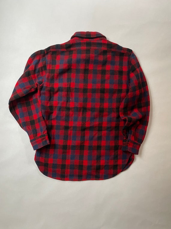 1970’s Medium Pendleton Wool Plaid Button Down Sh… - image 7