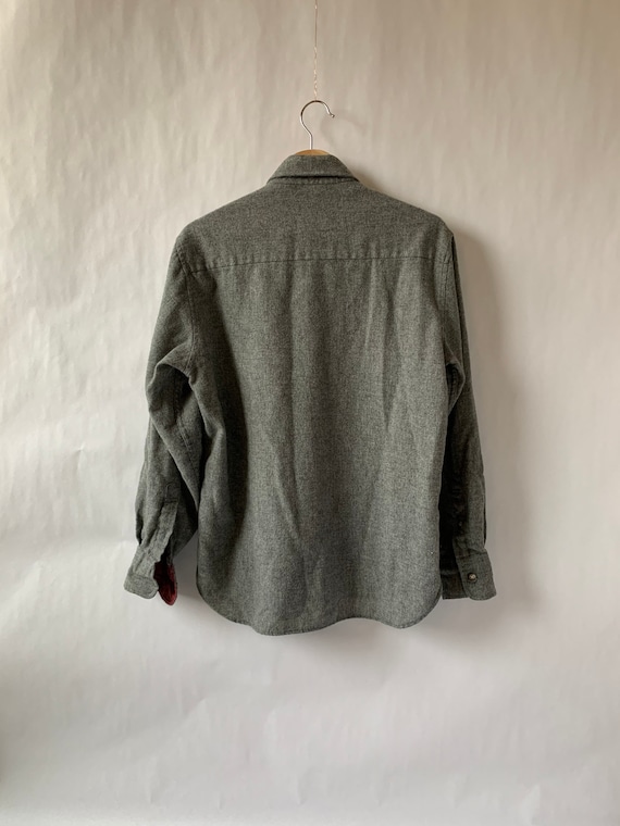 Arrow Wool Button Down Shirt Size Medium - image 4