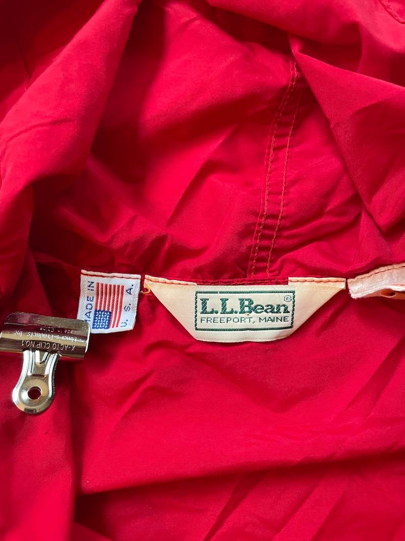 Vintage LL Bean Anorak Rain Jacket Size Medium - Etsy