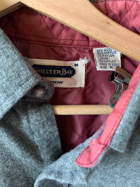 Arrow Wool Button Down Shirt Size Medium - image 5