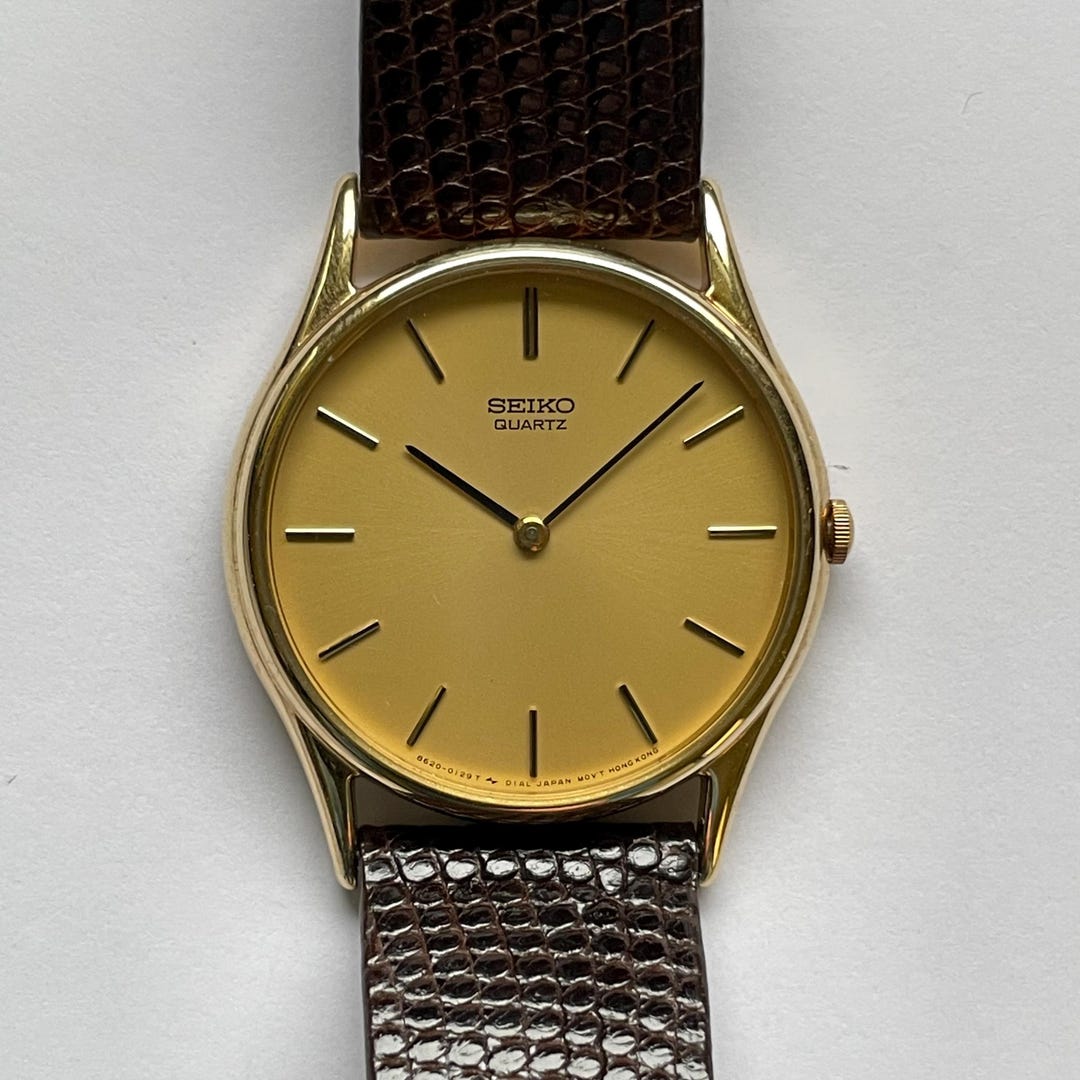1980's Seiko Quartz 34mm Men's Watch - Etsy Denmark
