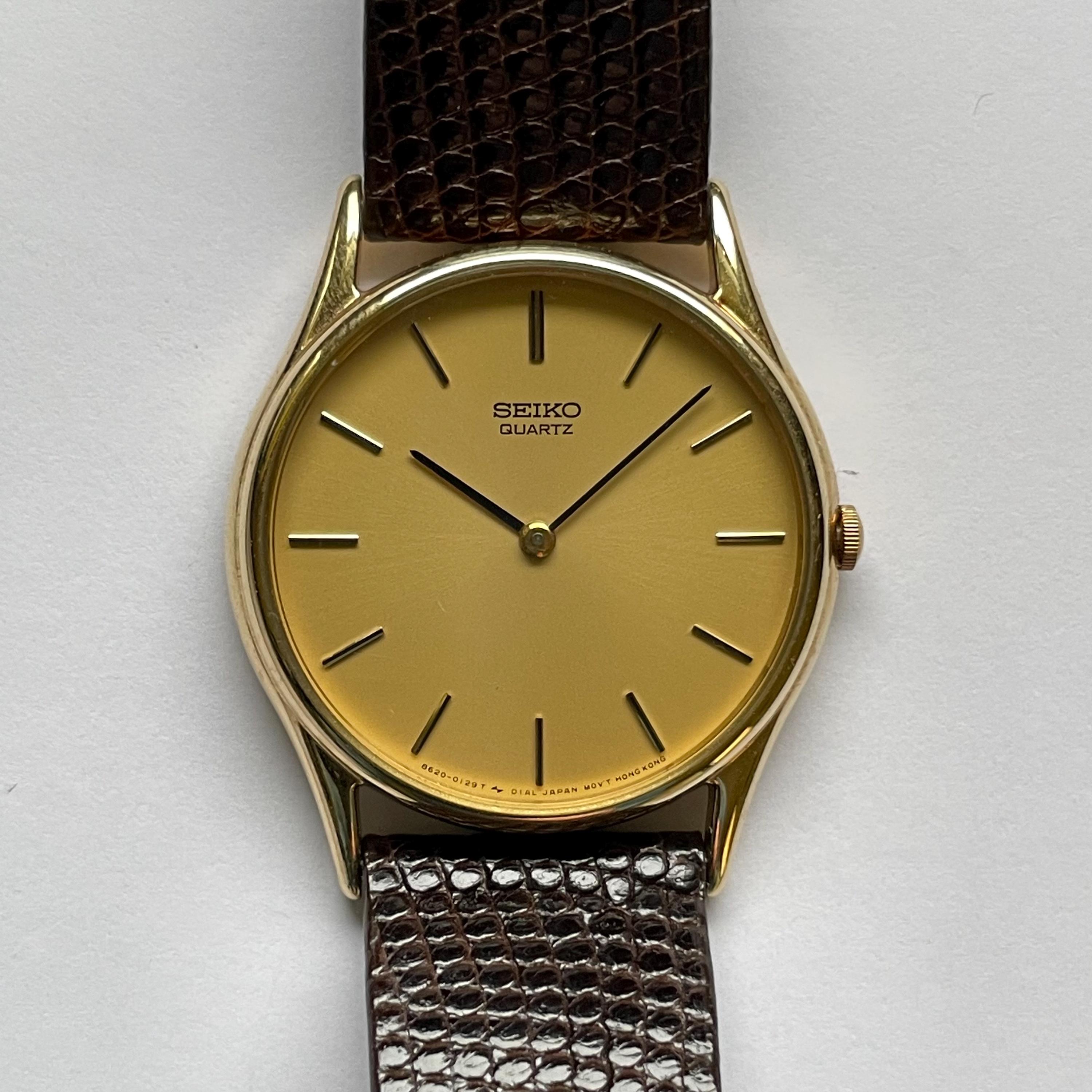 1980's Seiko Quartz 34mm Men's Watch - Etsy