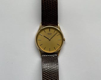 1980's Seiko Quartz 34mm Men's Watch - Etsy Israel