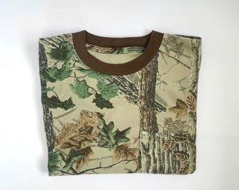 Chemise Thermique Realtree Homme - Marron, Manches Longues, Motif Camouflage - Taille L