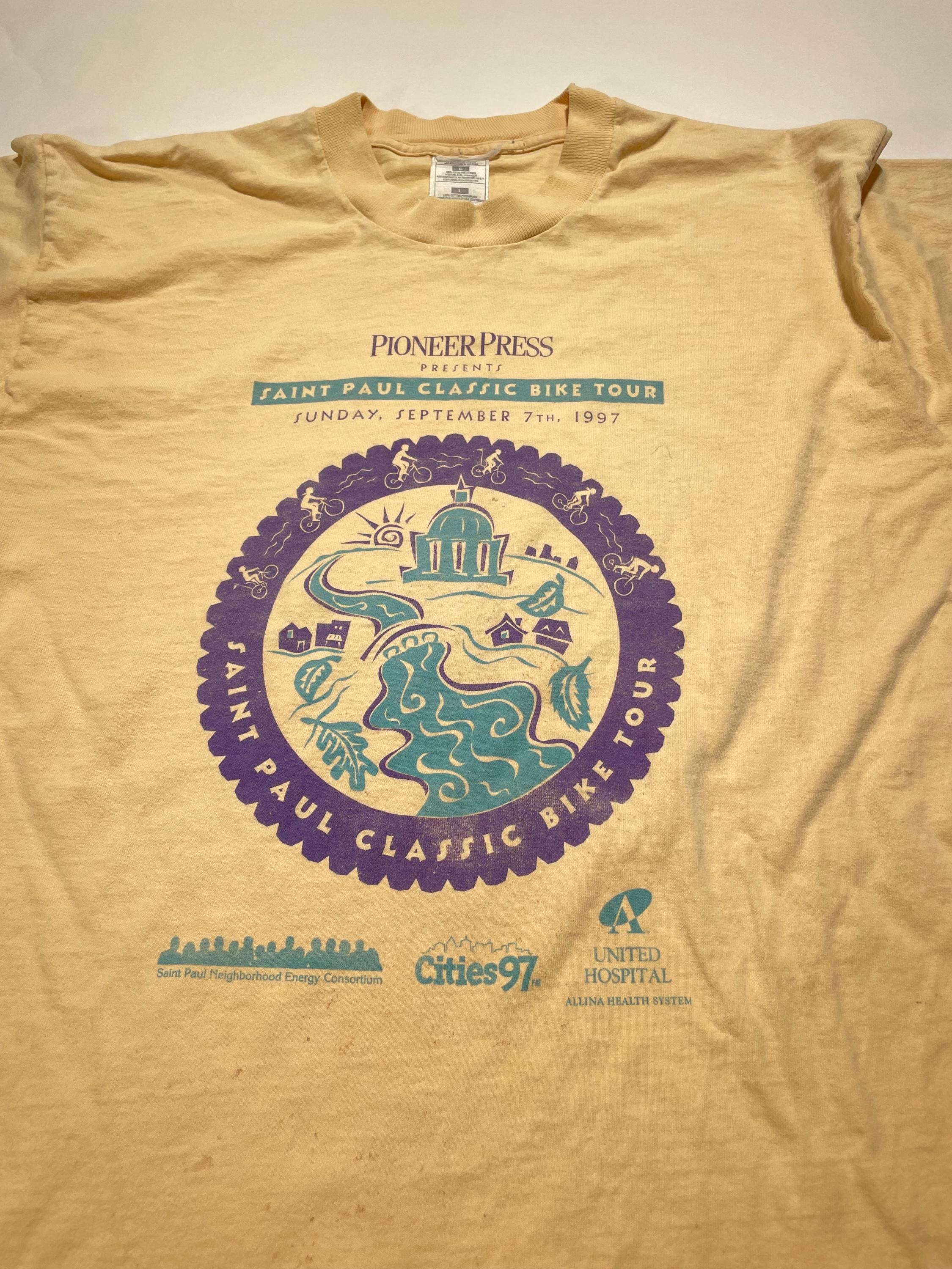 1997 Medium Saint Paul Classic Bike Tour Sponsor T Shirt, image size:2250x3000