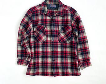 Camisa de lana a cuadros con botones Pendleton, talla XS