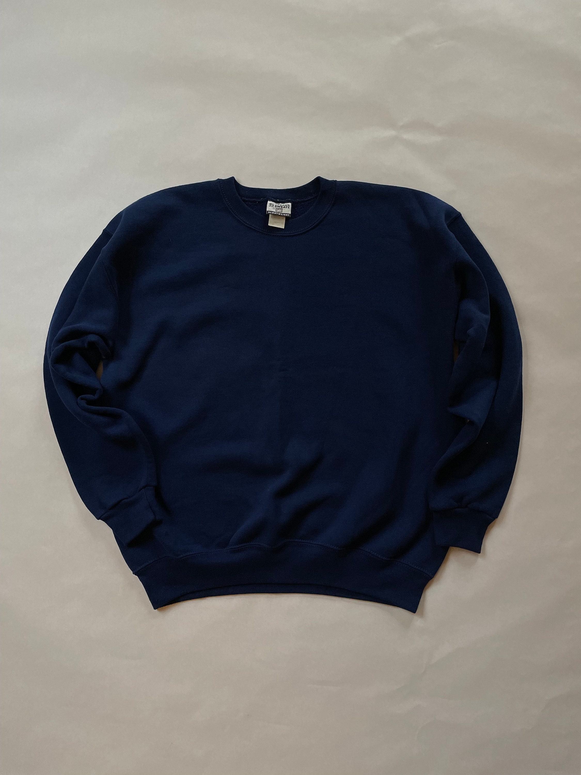 1990s XL Lee Sturdy Sweats Navy Blue Crewneck Sweatshirt Made in USA - Etsy