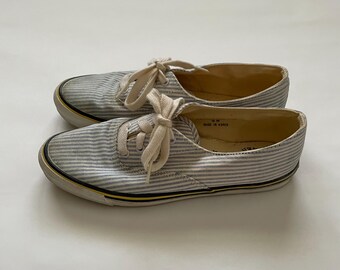 Vintage Polo Ralph Lauren Striped Sneakers Women’s 9B Made in Korea