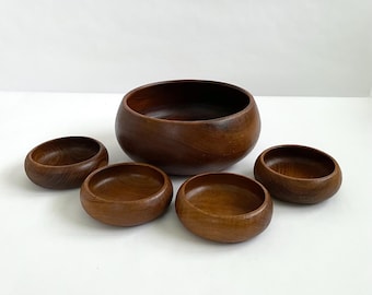 Vintage Goodwood Teak Bowl Set