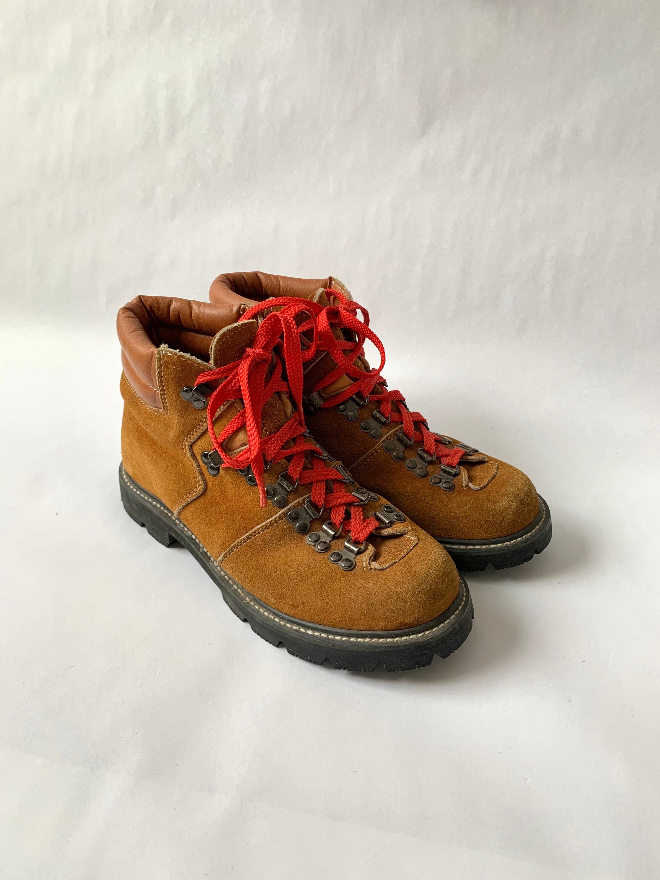 Vintage Sears Montblanc Hiking Boots Brown Suede Leather Mens Size 7.5 B Montblanc Workwear Boots for Men for Sale | Shop New & Used  main image 4