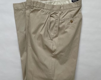 Vintage 90's Polo Ralph Lauren Chino Pleated Pants / Men's 34W X