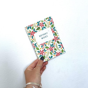 Birthday Wishes Plantable Seed Card, Wildflower Paper Greetings Cards, Eco Friendly Sustainable Gift Idea