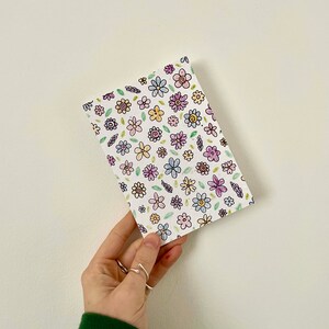 Cartão de sementes plantáveis - Saudações dos namorados, design ecológico - Doodle Flower Alt Floral, presente alternativo para o dia das mães, mães e avós