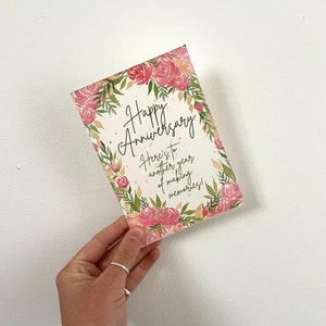 Carte d'anniversaire - Salutation de graine de fleurs sauvages à planter - Relation de mariage heureux Cadeau écologique durable alternatif unique