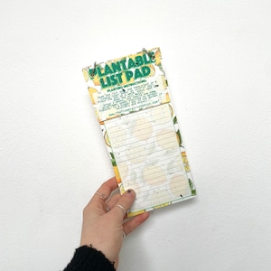 Blocco note piantabile Blocco elenco Blocco semi Carta alternativa per cancelleria - Articoli per la casa riciclati al limone Fiori selvatici Alternative ecologiche sostenibili
