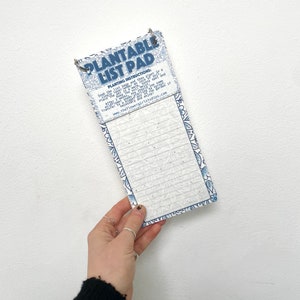 Blocco note in carta da semi piantabili Alternativa stazionaria - Articoli per la casa riciclati Semi di fiori di campo Alternative ecologiche e sostenibili