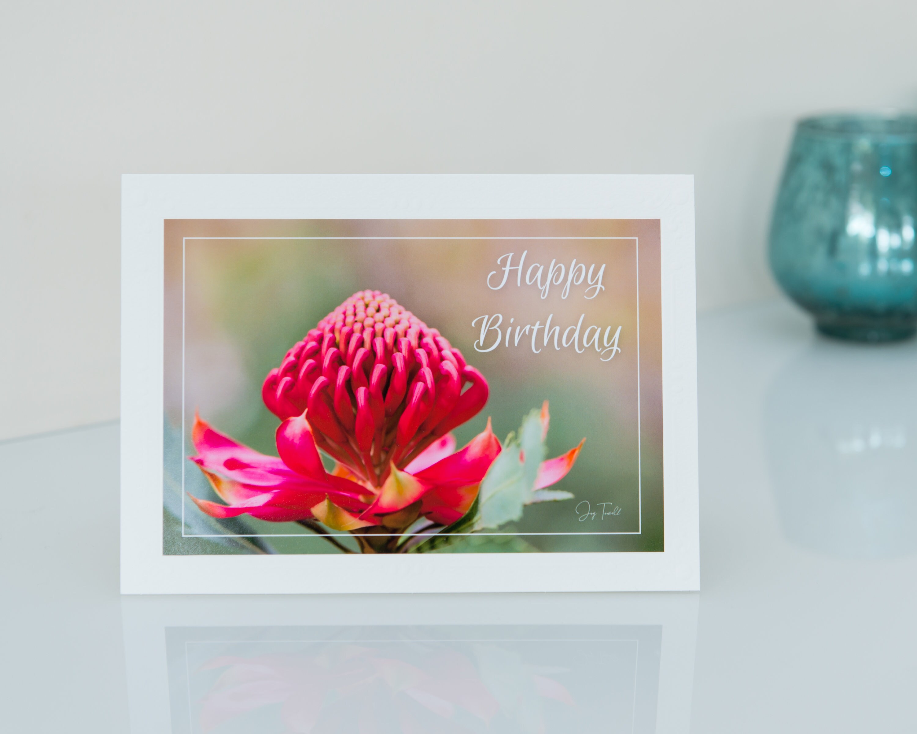 Assorted Waratah Birthday Greeting Cards Australian Native Etsy Australia