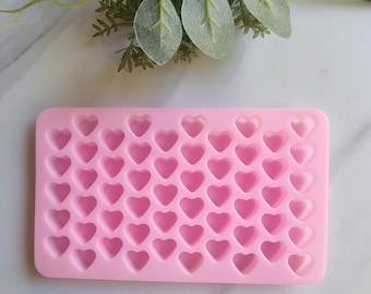 Small Heart Silicone Mold ,55 Cavities, Resin Jewelry Making, Cake Making, Chocolate ,Jelly,Fondant.
