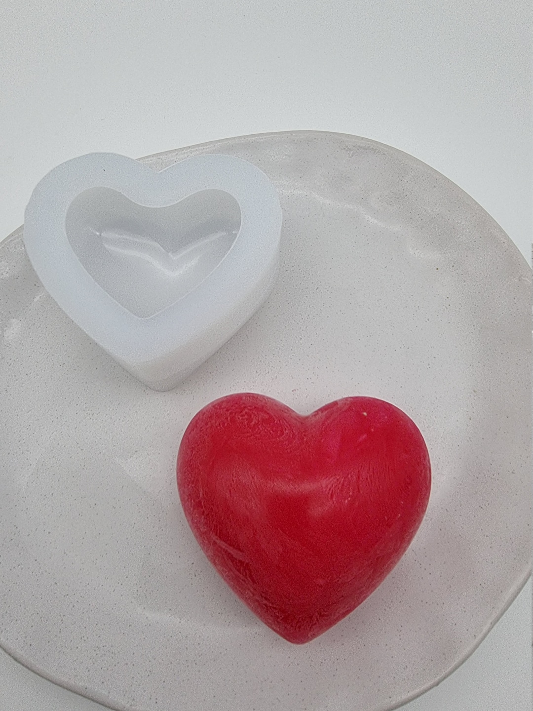 3D Silicone Heart Shaped Candle Mold Moulds soap Mold Etsy