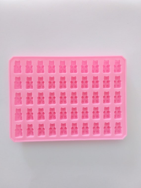 8 Cavity SHINY Large Gummy Bear Silicone Mold 