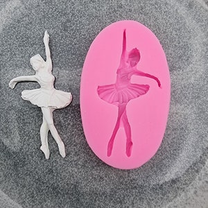 Ballerina Silicone Mold, Ballerina , Polymer Clay Mold, Clay Molds,Resin Molds, Fondant Molds, Chocolate mold, DIY Crafts .