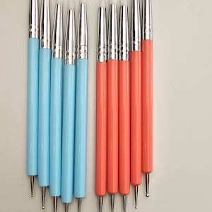 Outils de sculpture à double tête : acier inoxydable, embout en silicone pour pâte polymère