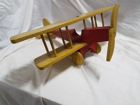 toy wooden airplane