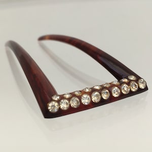 1920s diamante celluloid haircomb edwardian vintage antique