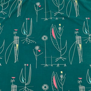 1950s Lucienne Day Herb Antony fabric curtain vintage image 1