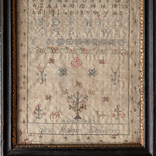 Antique sampler 18th century