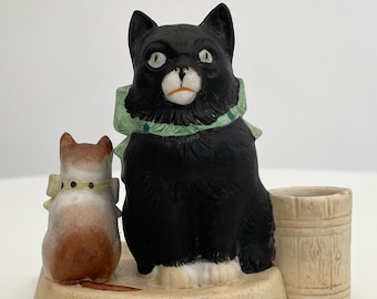 1920s cat ceramic figure Schafer and Vater antique
