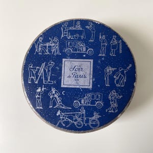 1930s face powder box Bourjois Paris vintage