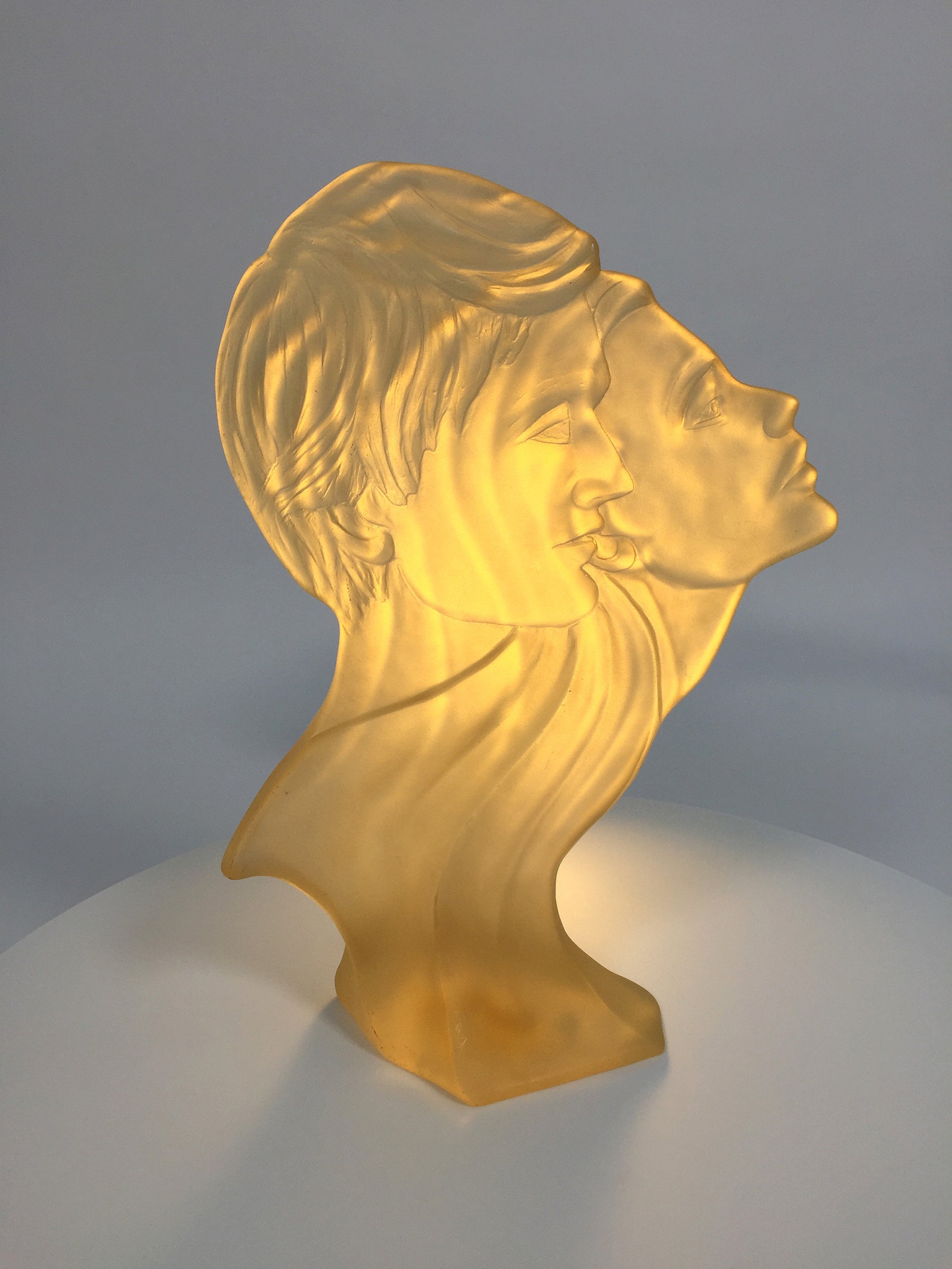 Art Deco Man and Woman Lucite Sculpture Mirage Ltd Bohemia New Etsy