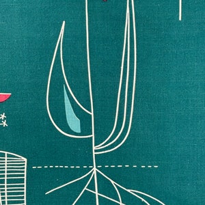 1950s Lucienne Day Herb Antony fabric curtain vintage image 6