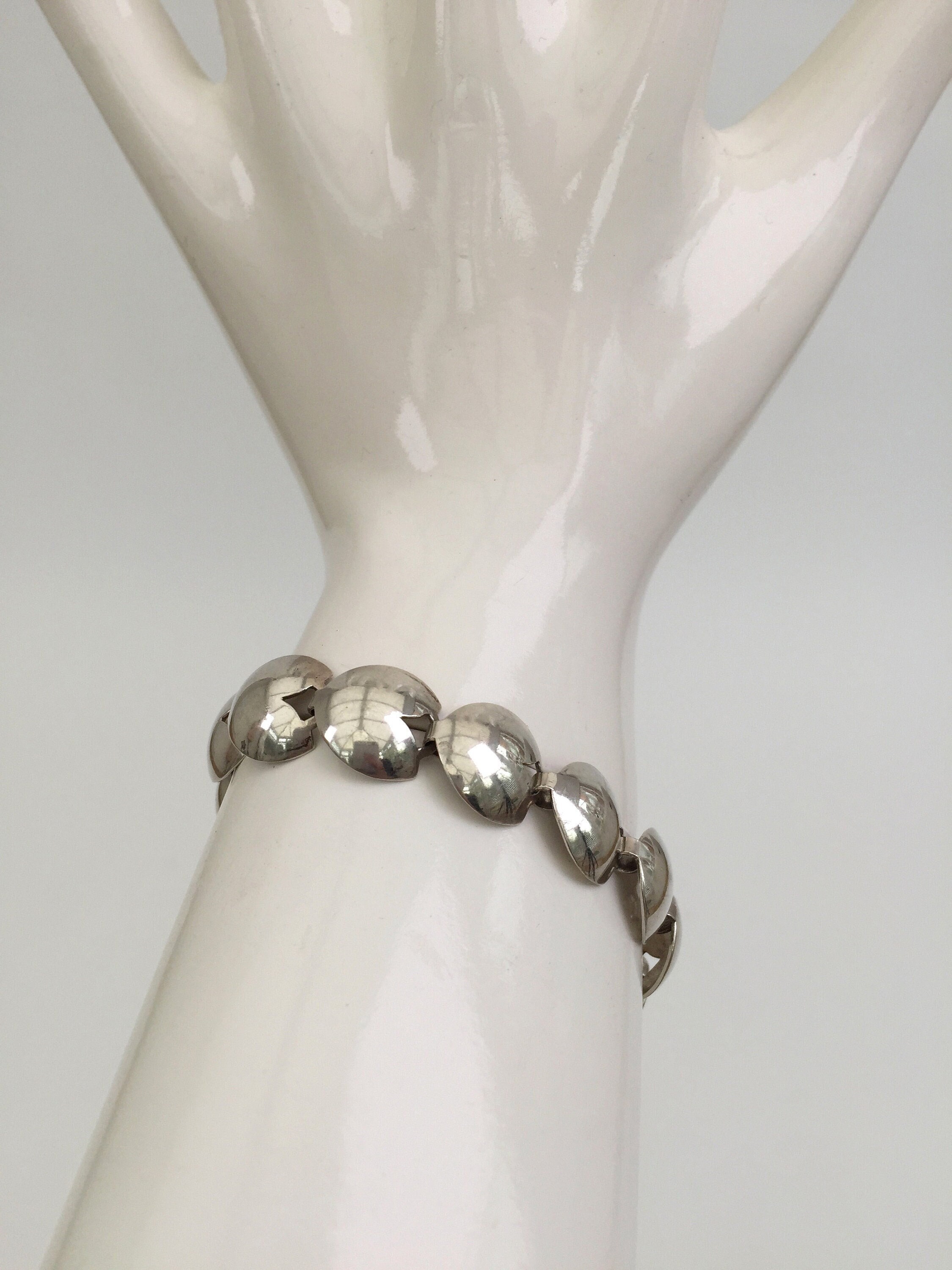 Vintage Hermann Siersbol silver bracelet Denmark modernist Vintage Hermann Siersbol silver bracelet Denmark modernist