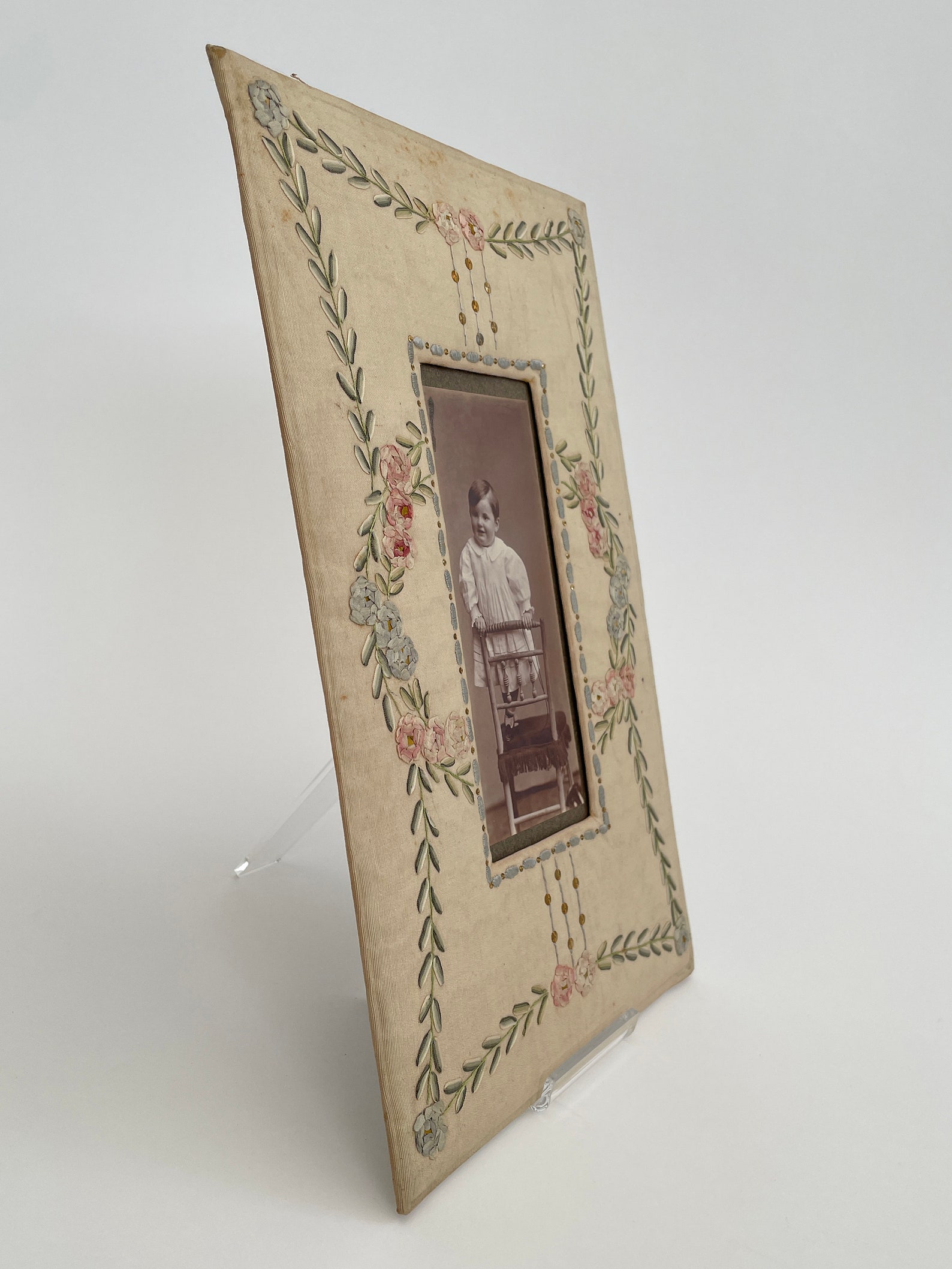 Edit Photo Frame Ribbon Antique Photo Frame Embroidered Ribbon Work Silk - Etsy UK