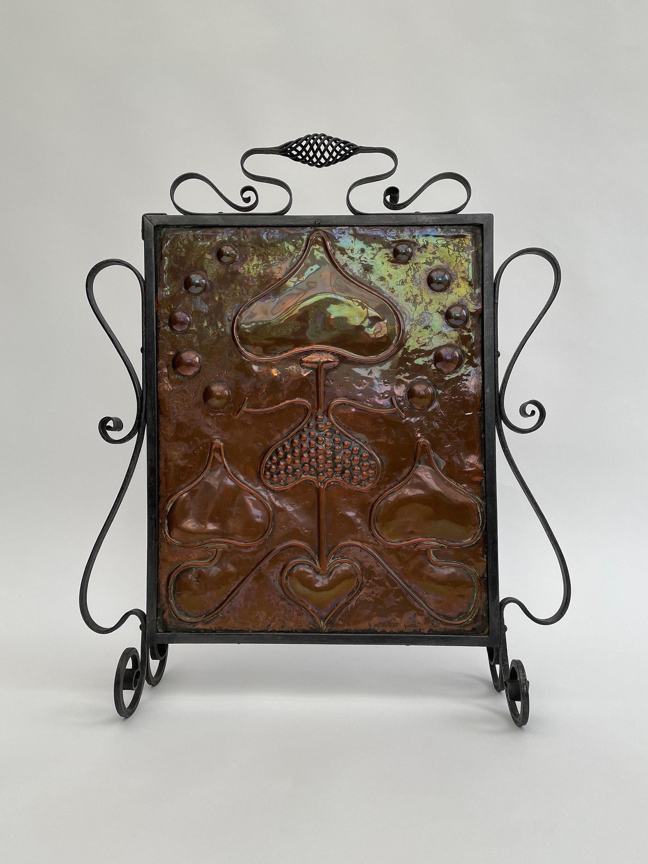 Antique Fire Screen Arts and Crafts Movement Copper - Etsy
